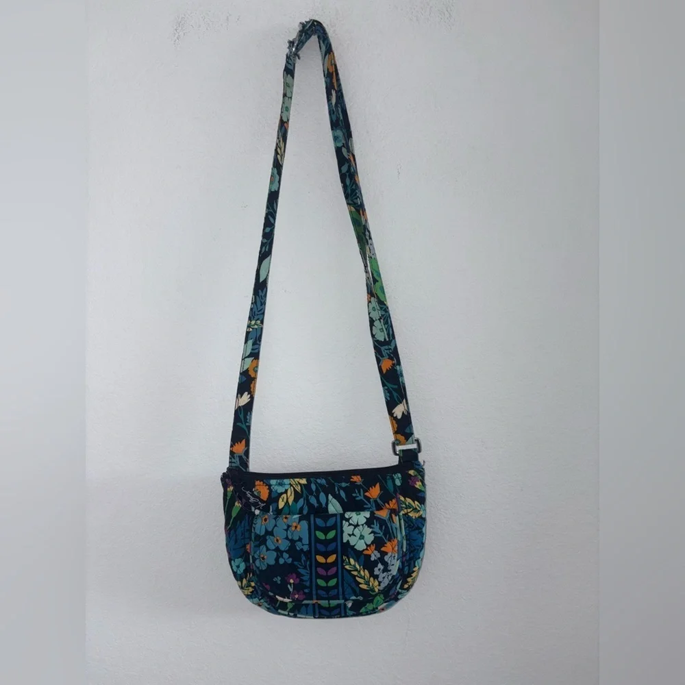 Vera Bradley Midnight Blues Lizzy Crossbody and Matching Trifold Wallet Set